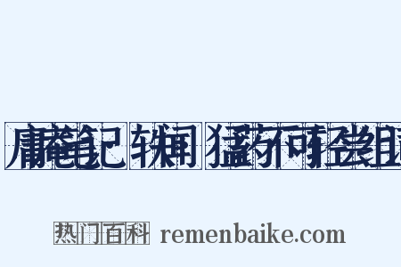 庸庵笔记·轶闻·猛药不可轻尝组词是什么意思的图片